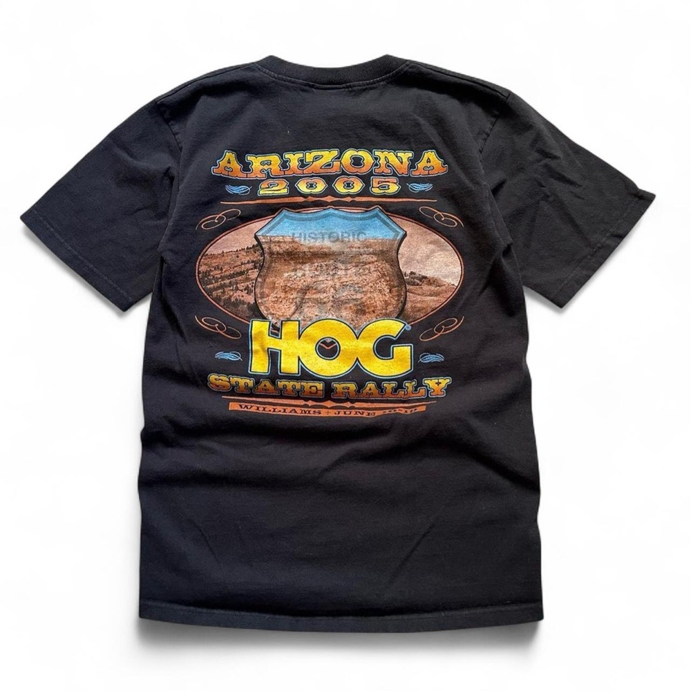 Vintage Arizona 2005 HOG Harley Davidson State Rally Graphic Tee - black S